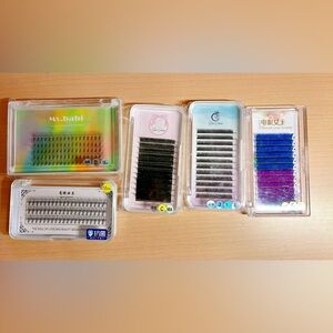 5 NEW sets of the  Individual Eyelashes